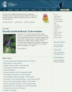 Captura web del CEV